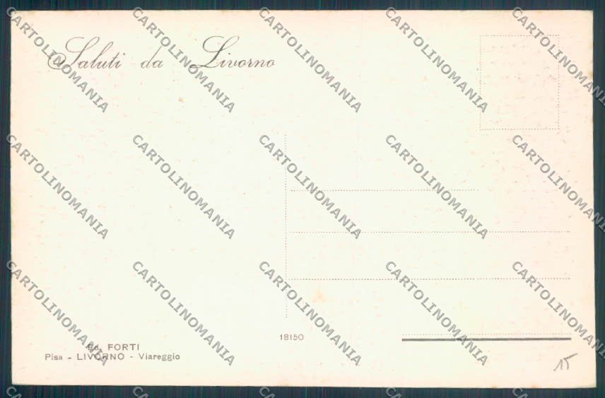 Livorno città Accademia Navale cartolina ZG1628 – retro