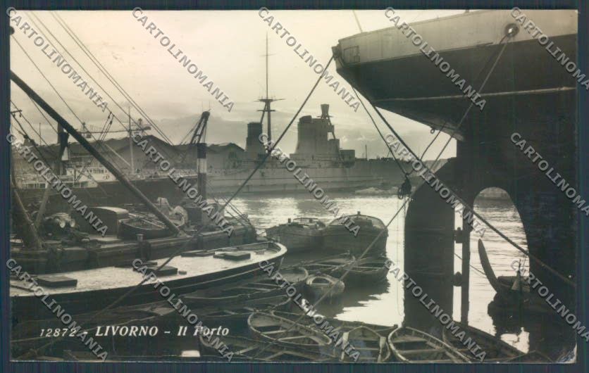 Livorno città Porto Foto cartolina ZG1638 – fronte