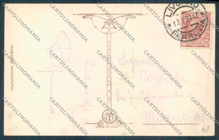Livorno città Fortezza Vecchia Foto cartolina ZG1640 – retro