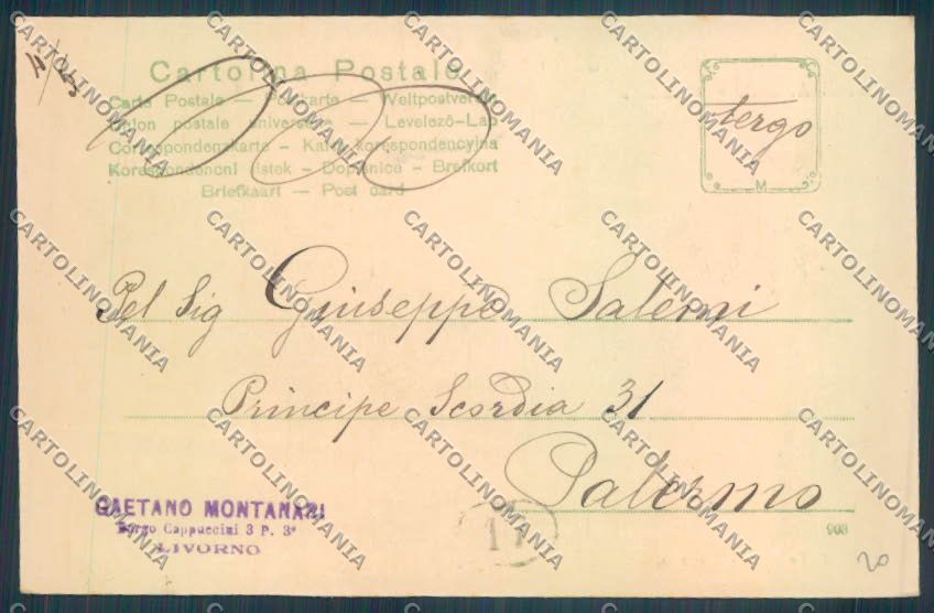 Livorno città cartolina ZG1645 – retro