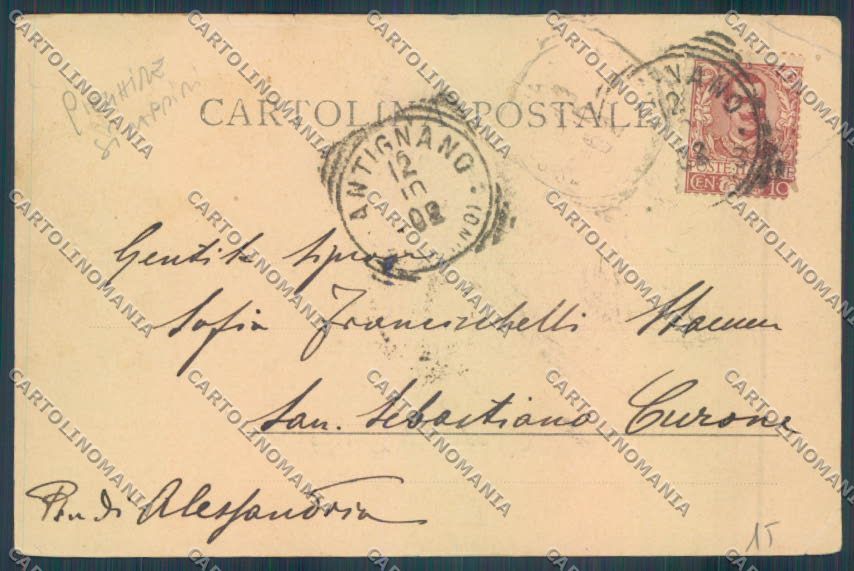 Livorno Antignano PIEGHINE STRAPPINI cartolina ZG1666 – retro