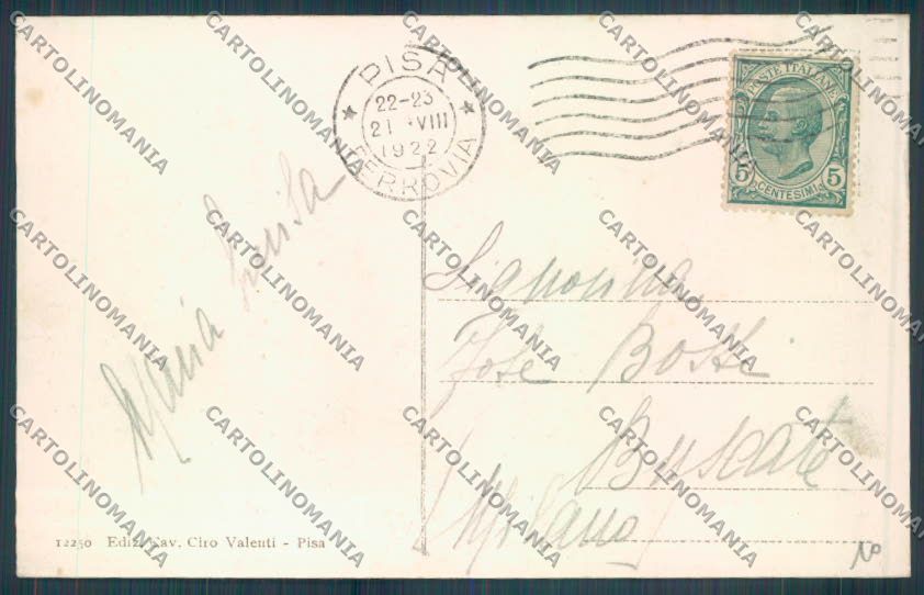 Pisa città cartolina ZG1703 – retro