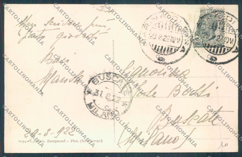 Pisa San Rossore cartolina ZG1704 – retro