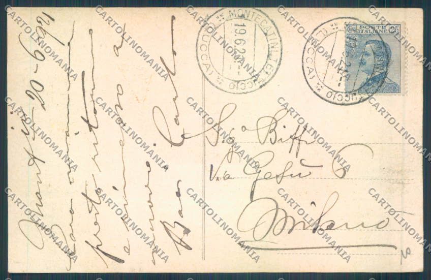 Pistoia Montecatini cartolina ZG1713 – retro