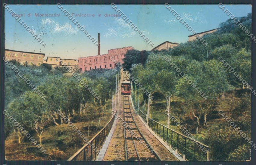 Pistoia Montecatini Funicolare cartolina ZG1717 – fronte