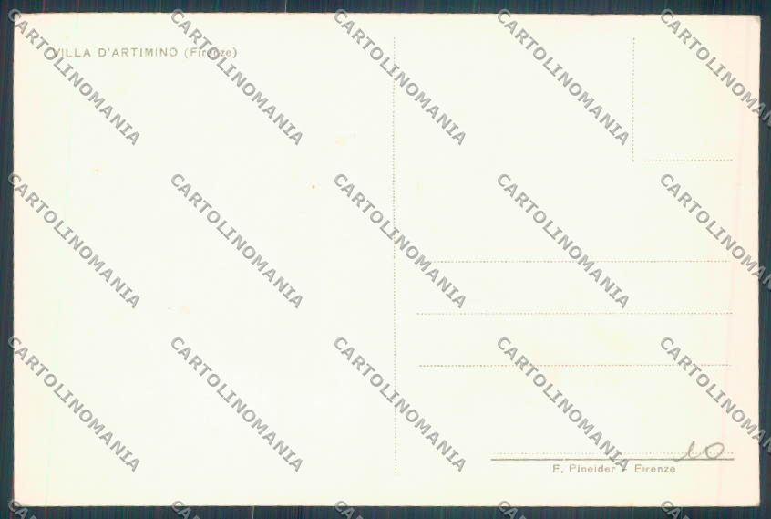 Firenze Villa d'Artimino cartolina ZG1747 – retro