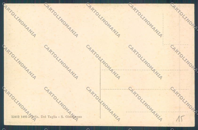 Siena San Gimignano cartolina ZG1751 – retro
