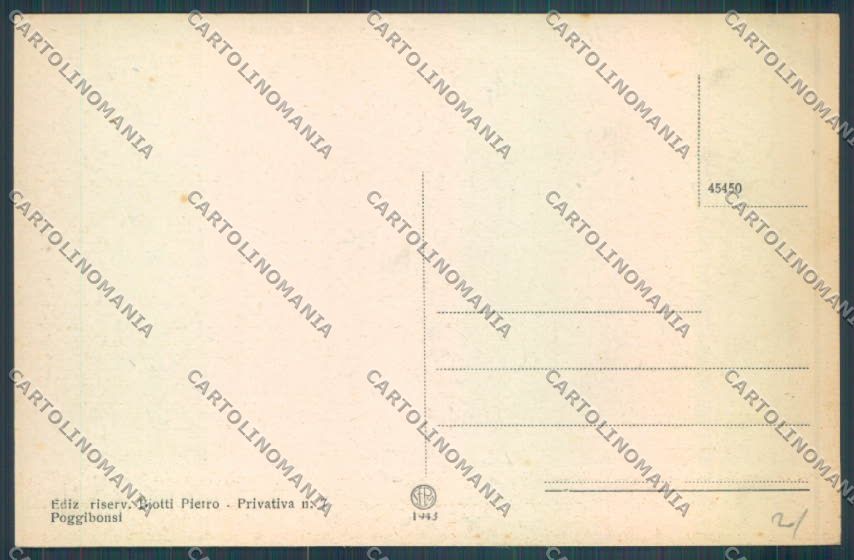 Siena Poggibonsi cartolina ZG1757 – retro