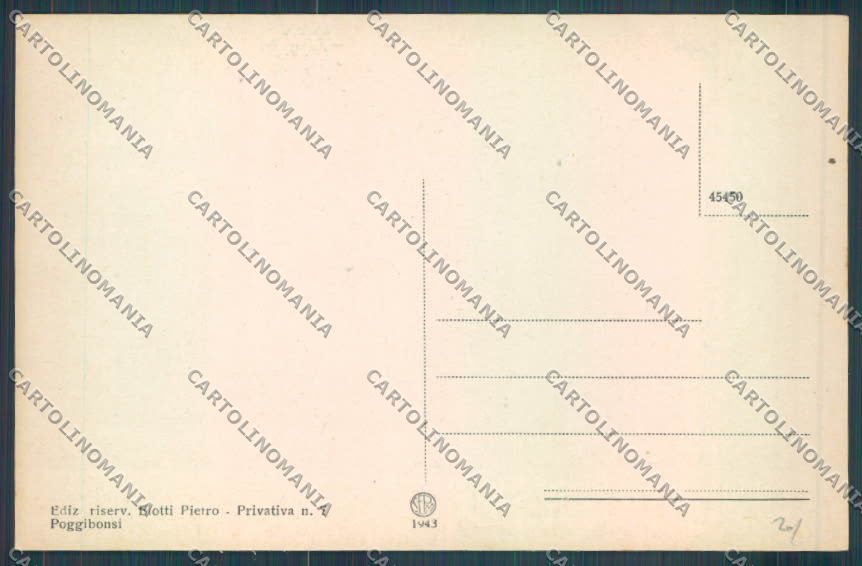Siena Poggibonsi cartolina ZG1758 – retro