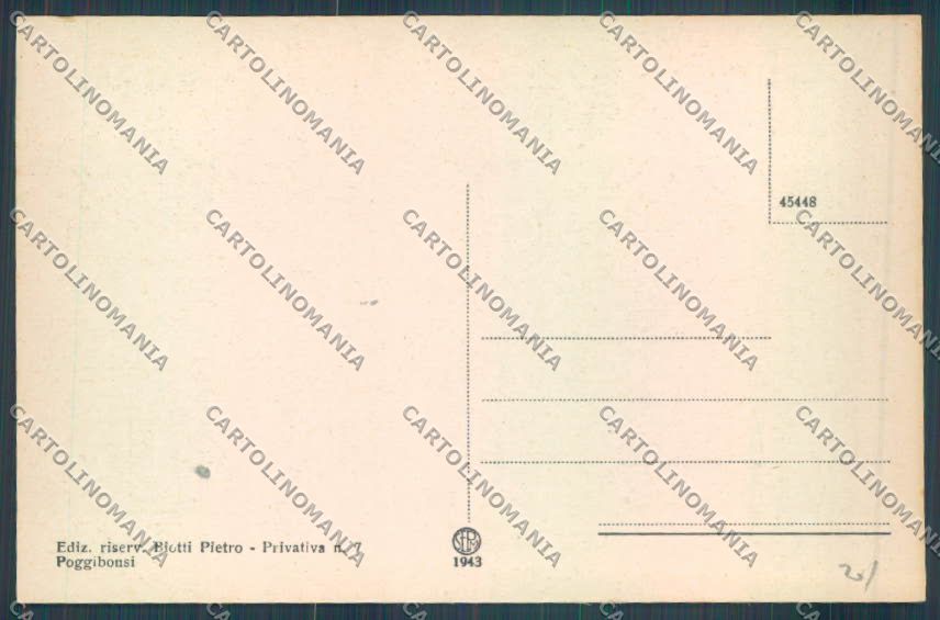 Siena Poggibonsi cartolina ZG1760 – retro