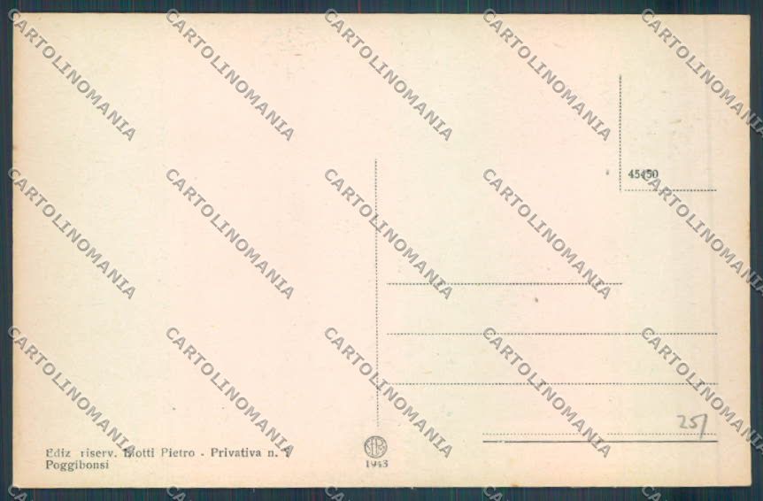 Siena Poggibonsi cartolina ZG1764 – retro
