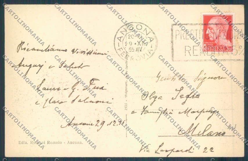 Ancona città cartolina ZG1792 – retro