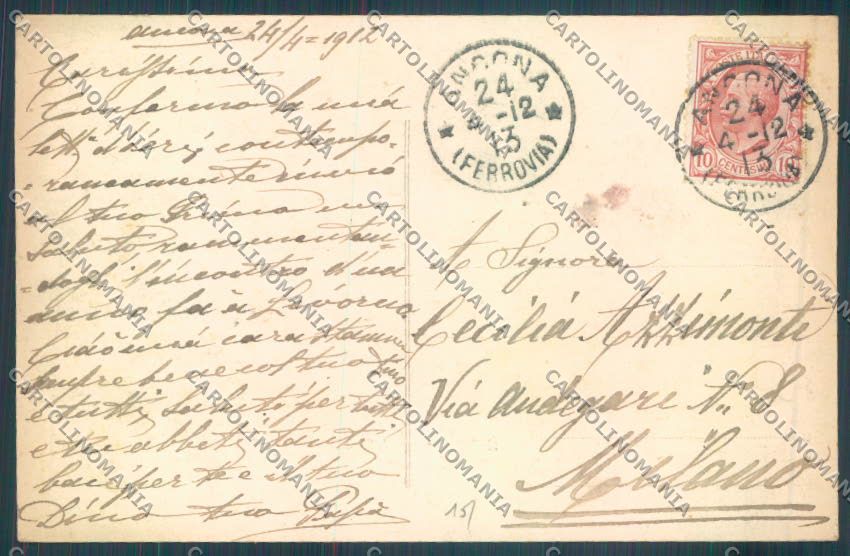 Ancona città cartolina ZG1849 – retro