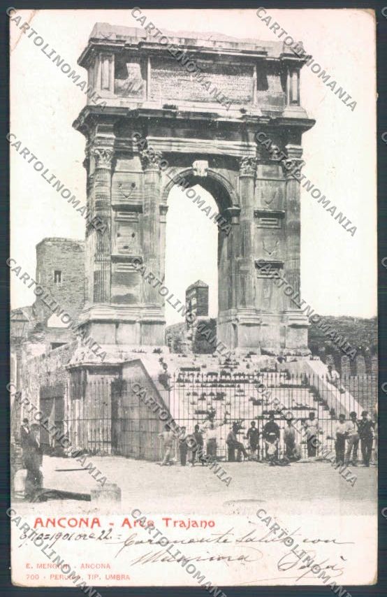 Ancona città PIEGHINA cartolina ZG1863 – fronte