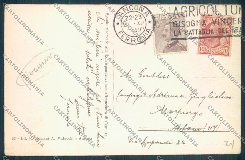 Ancona città cartolina ZG1906 – retro