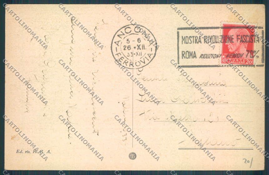 Ancona città Poste cartolina ZG1910 – retro