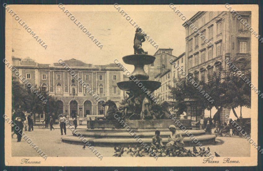 Ancona città PIEGA cartolina ZG1914 – fronte
