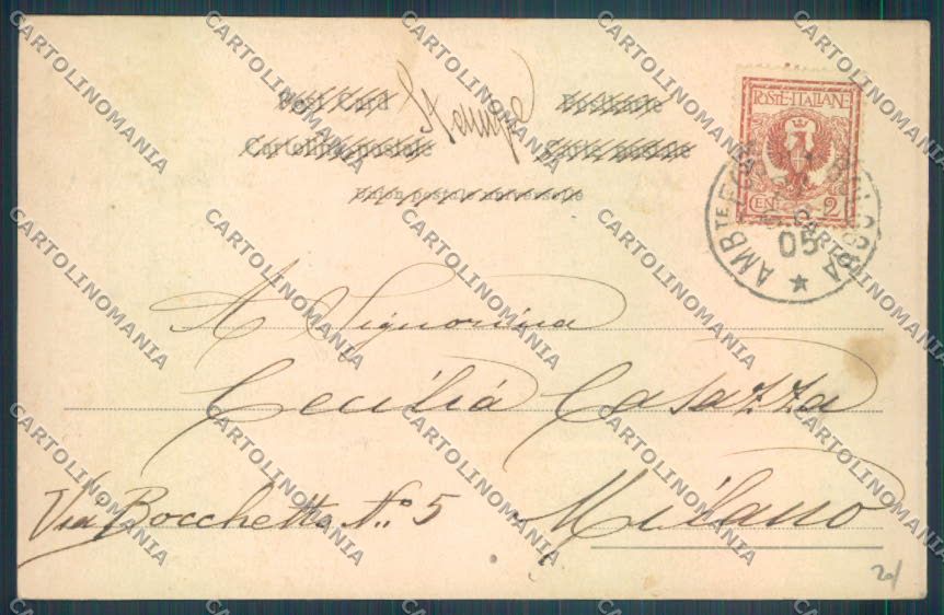 Ancona città Alterocca Chiaro di Luna cartolina ZG1920 – retro