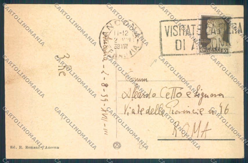 Ancona città cartolina ZG1935 – retro