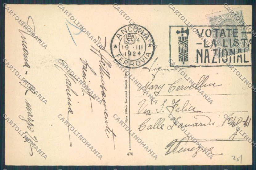 Ancona città cartolina ZG1945 – retro