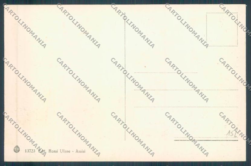 Perugia Assisi cartolina ZG1971 – retro