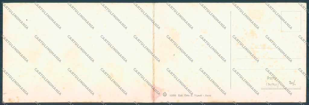 Perugia Assisi Panoramica Doppia cartolina ZG1994 – retro