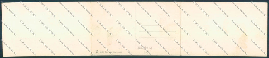 Perugia Assisi Panoramica Tripla cartolina ZG1995 – retro