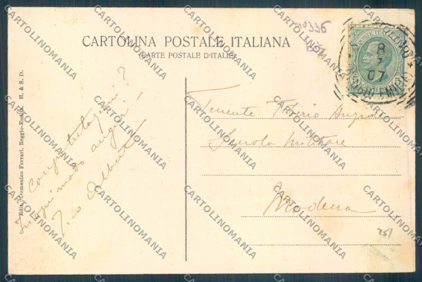 Reggio Emilia Scandiano cartolina ZG2000 – retro
