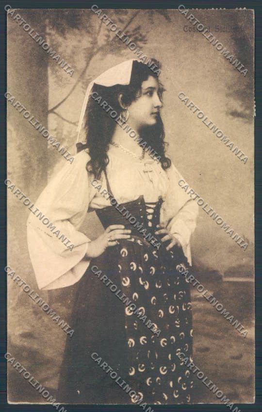Palermo Costumi Siciliani cartolina ZG2014 – fronte