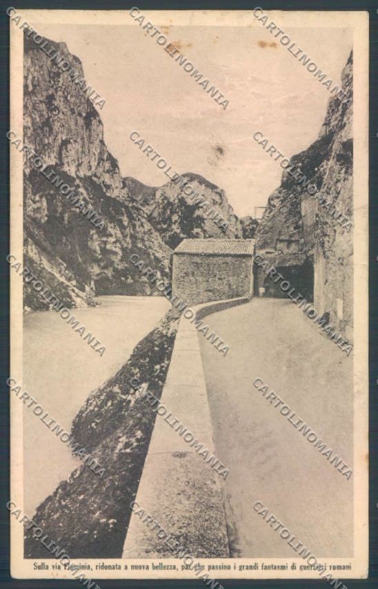 Pesaro Passo del Furlo cartolina ZG2019 – fronte
