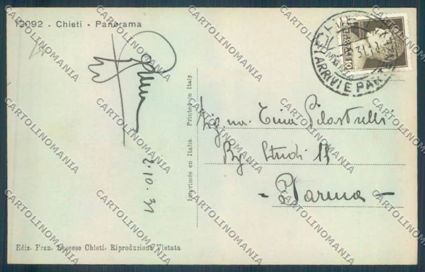 Chieti città Foto cartolina ZG2052 – retro