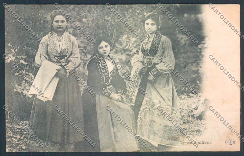 Palermo Costumi Siciliani cartolina ZG2053 – fronte