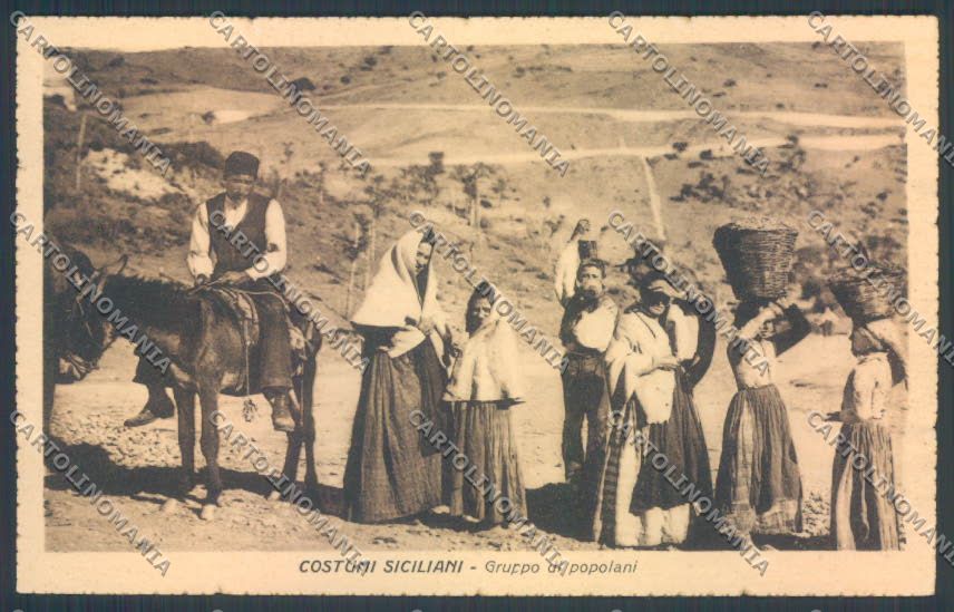 Palermo Costumi Siciliani cartolina ZG2055 – fronte