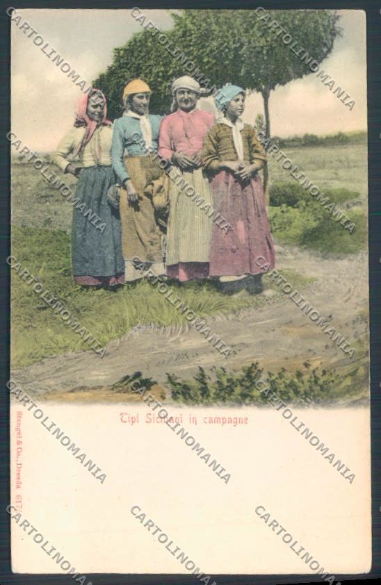 Palermo Costumi Siciliani cartolina ZG2057 – fronte