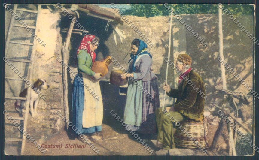 Palermo Costumi Siciliani cartolina ZG2058 – fronte
