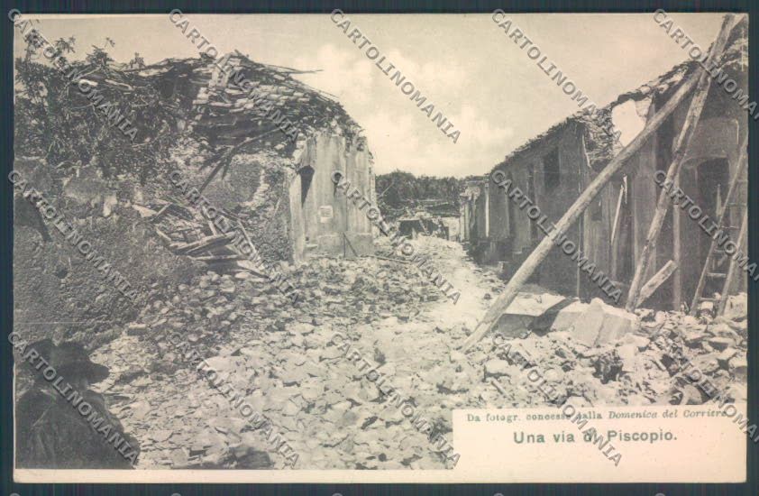 Vibo Valentia Piscopio Terremoto cartolina ZG2064 – fronte