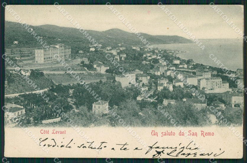 Imperia Sanremo Cartolina ZG2103 – fronte