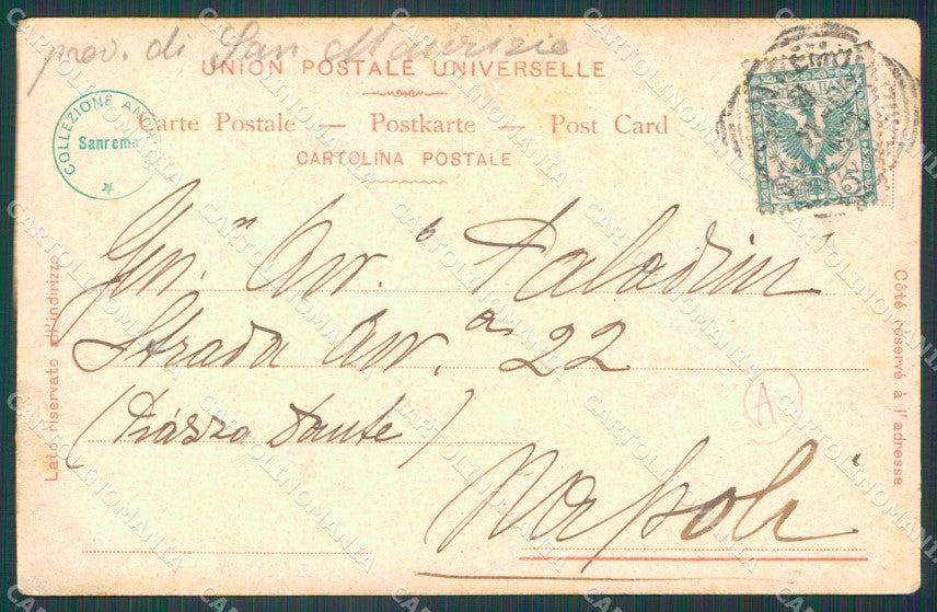 Imperia Sanremo PIEGA Cartolina ZG2105 – retro