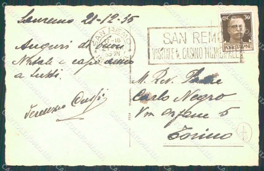 Imperia Sanremo MACCHIA Cartolina ZG2114 – retro