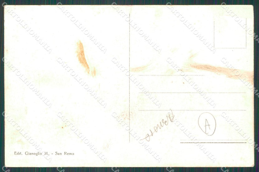 Imperia Sanremo Borgo Pescio  ABRASA Cartolina ZG2120 – retro