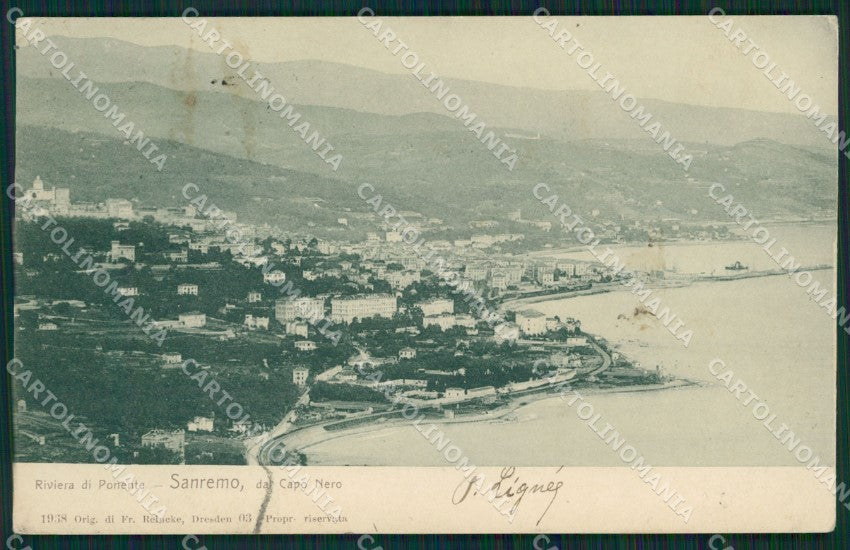 Imperia Sanremo Capo Nero Cartolina ZG2124 – fronte