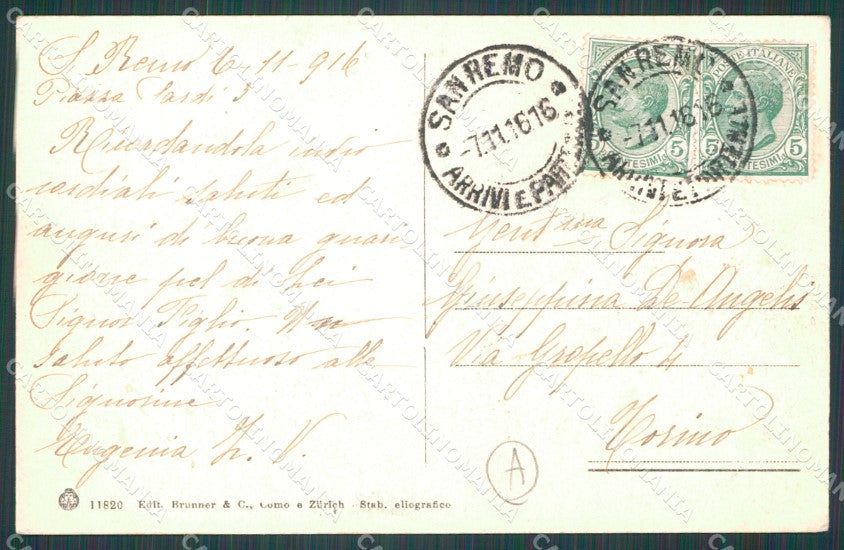 Imperia Sanremo Cartolina ZG2129 – retro