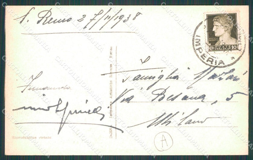 Imperia Sanremo Barche Cartolina ZG2137 – retro