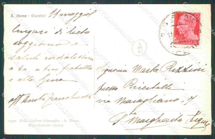 Imperia Sanremo Cartolina ZG2156 – retro