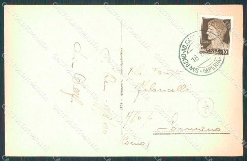 Imperia Sanremo Cartolina ZG2160 – retro