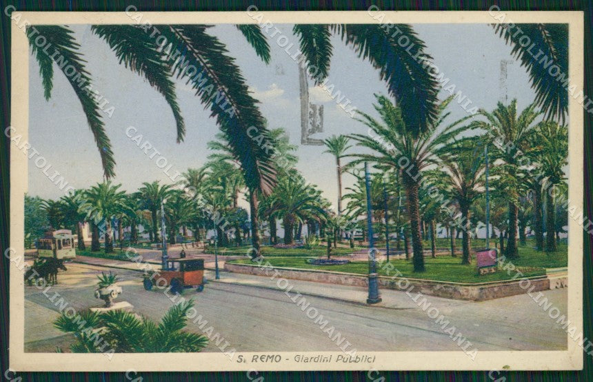 Imperia Sanremo Tram Auto Cartolina ZG2171 – fronte