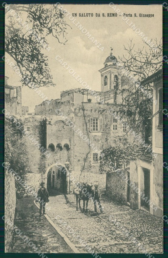 Imperia Sanremo Porta San Giuseppe Asino Cartolina ZG2183 – fronte