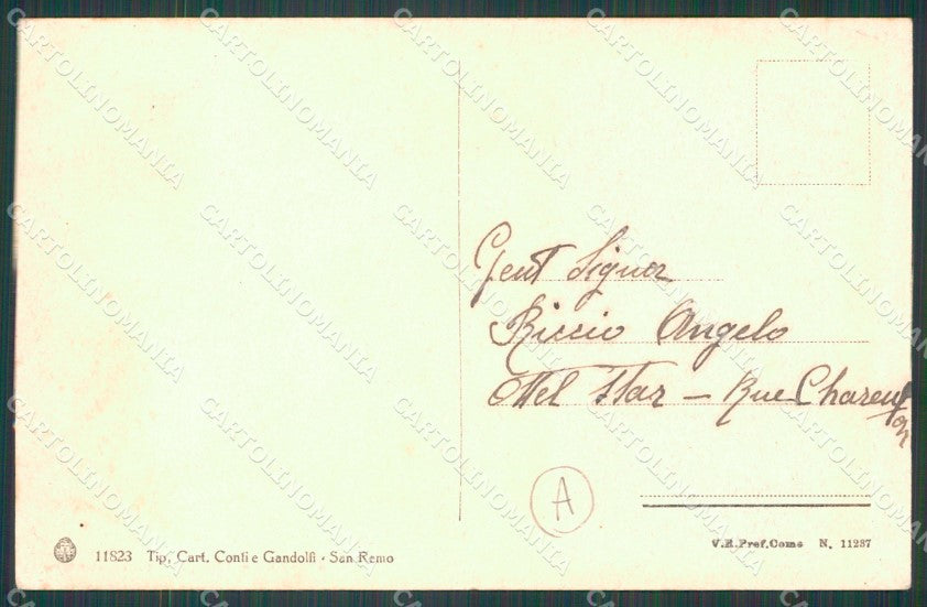 Imperia Sanremo PIEGHINA Cartolina ZG2192 – retro