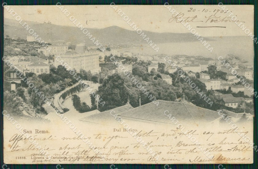 Imperia Sanremo TRACCE UMIDO Cartolina ZG2200 – fronte