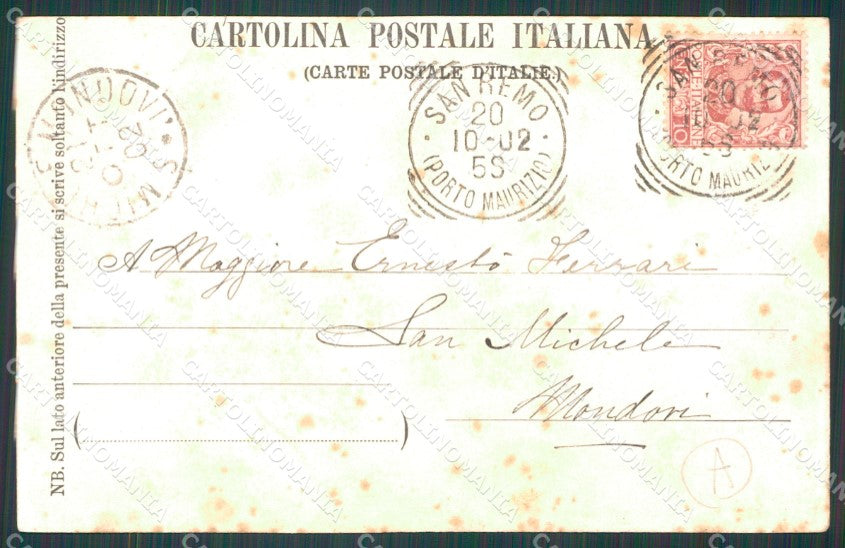 Imperia Sanremo TRACCE UMIDO Cartolina ZG2200 – retro